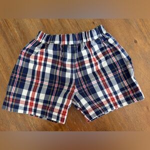 TBBC Sheffield Shorts. Navy/Red plaid. Size 2T. GUC.